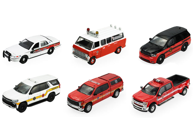 "Fire & Rescue" Series #5 Set of 6 Cars 1/64 Diecast Model Cars by Greenlight