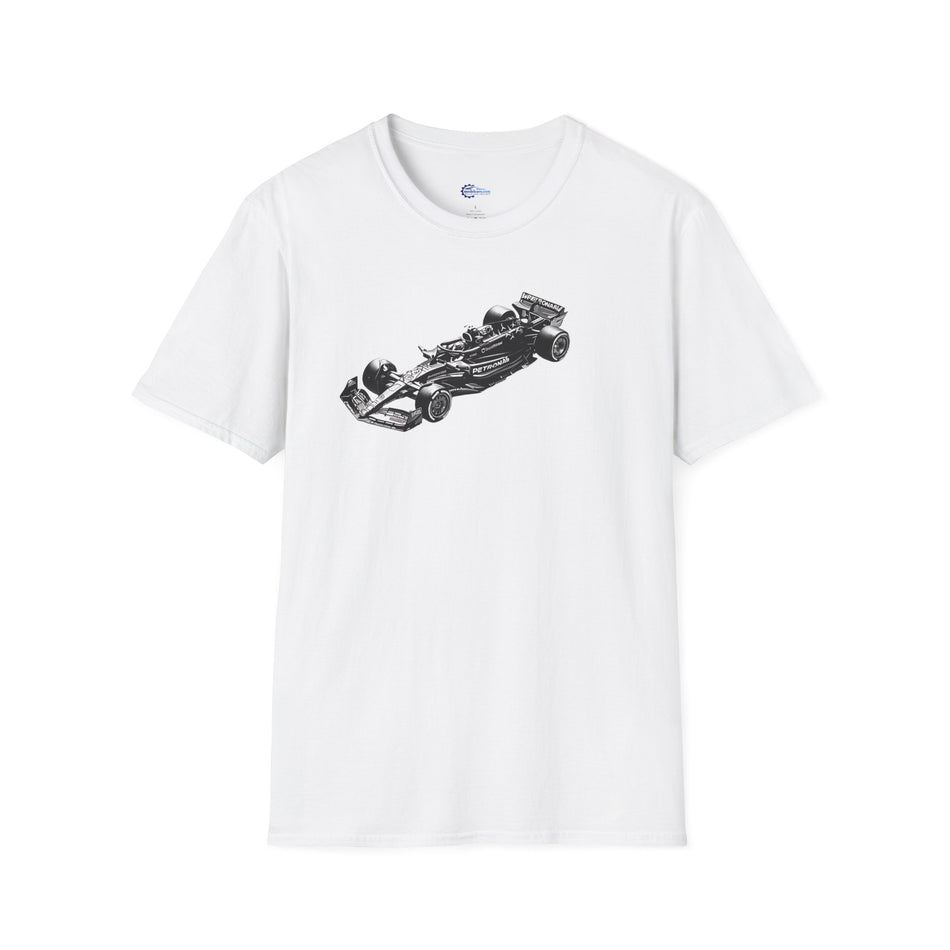 Noir - Art - Lewis Hamilton Mercedes-AMG F1 W14 E Performance Inspired T-Shirt | 2nd Place Spanish GP 2023