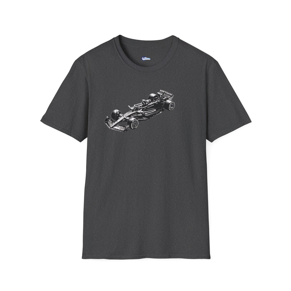 Noir - Art - Lewis Hamilton Mercedes-AMG F1 W14 E Performance Inspired T-Shirt | 2nd Place Spanish GP 2023
