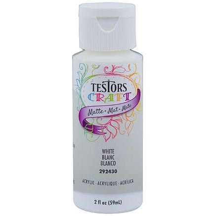6PK ACRYLIC MTE WHITE - Testors - ModelCars.com