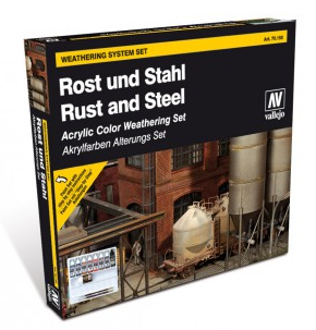 RUST & STEEL(9)+2 BRUSHES     