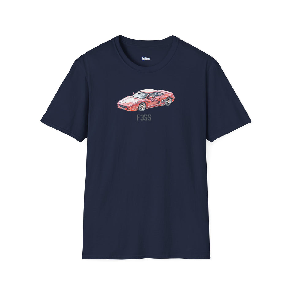 Ferrari F355 Supercar Sketch-Art Motorsport T-Shirt