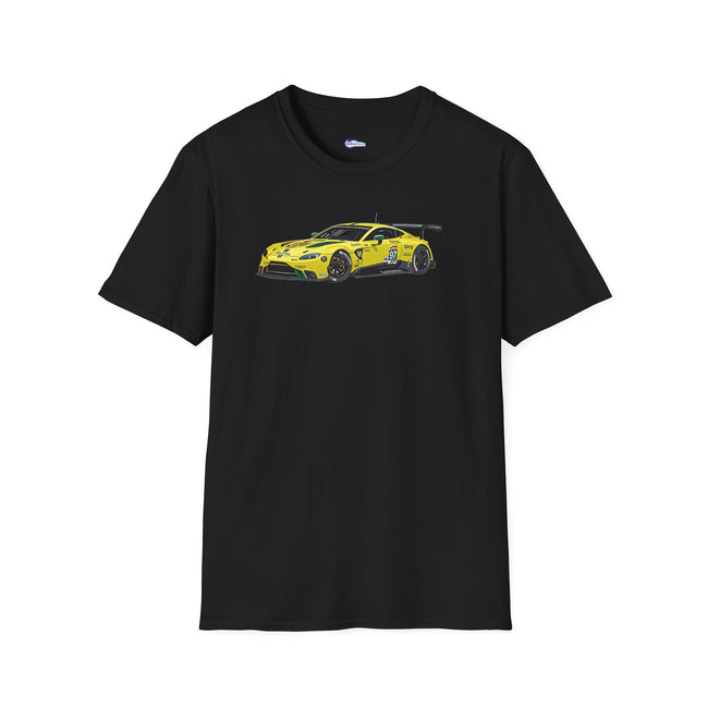 Cartoon Art 2018 Aston Martin Vantage GTE #97 Lynn - Martin - Adam Le Mans PRO -  Unisex T-Shirt - Racing Enthusiast Apparel