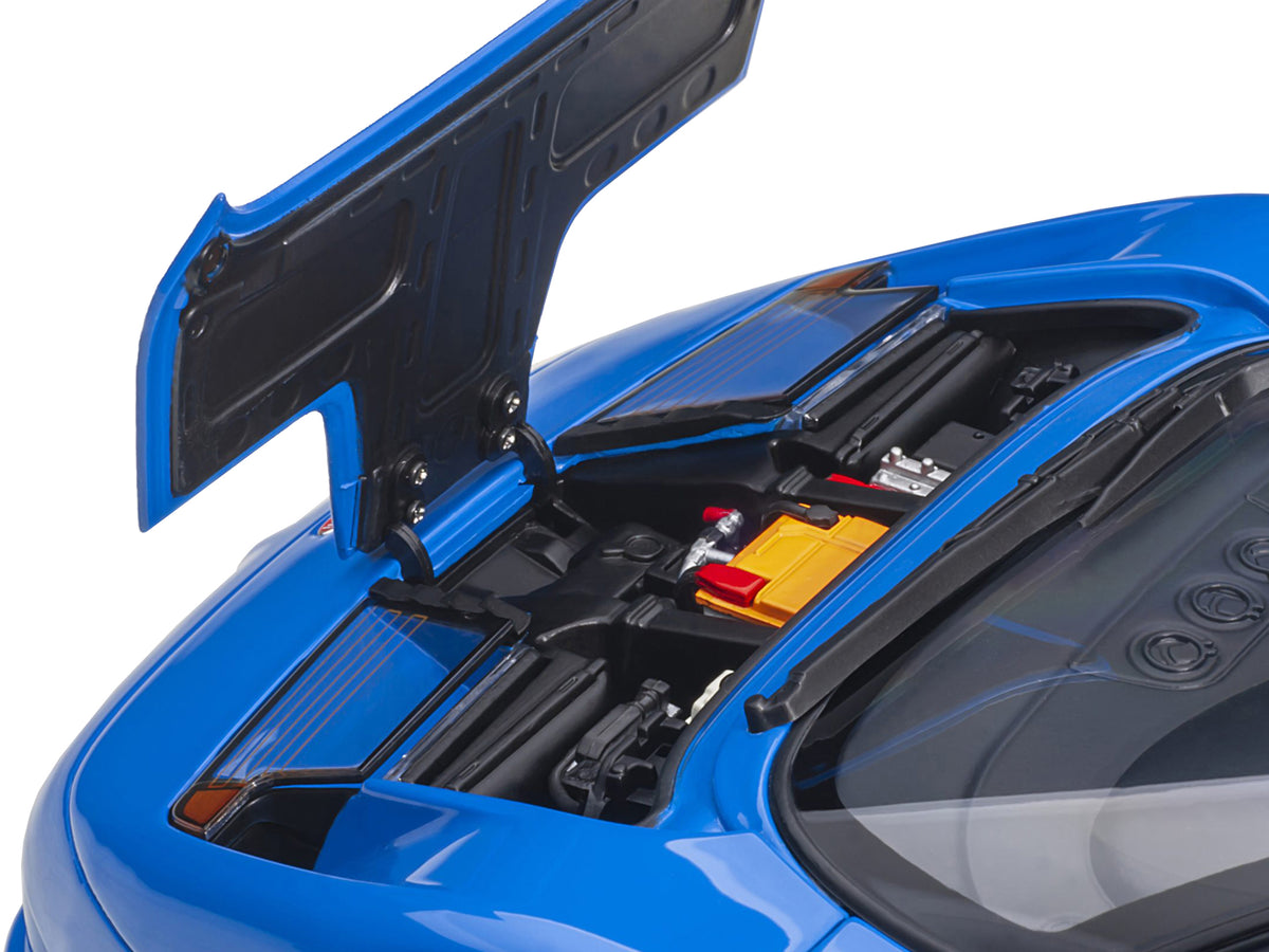 Bugatti EB110 SS Super Sport French Racing Blue with Silver Wheels 1/18 Model Car by Autoart - view 3