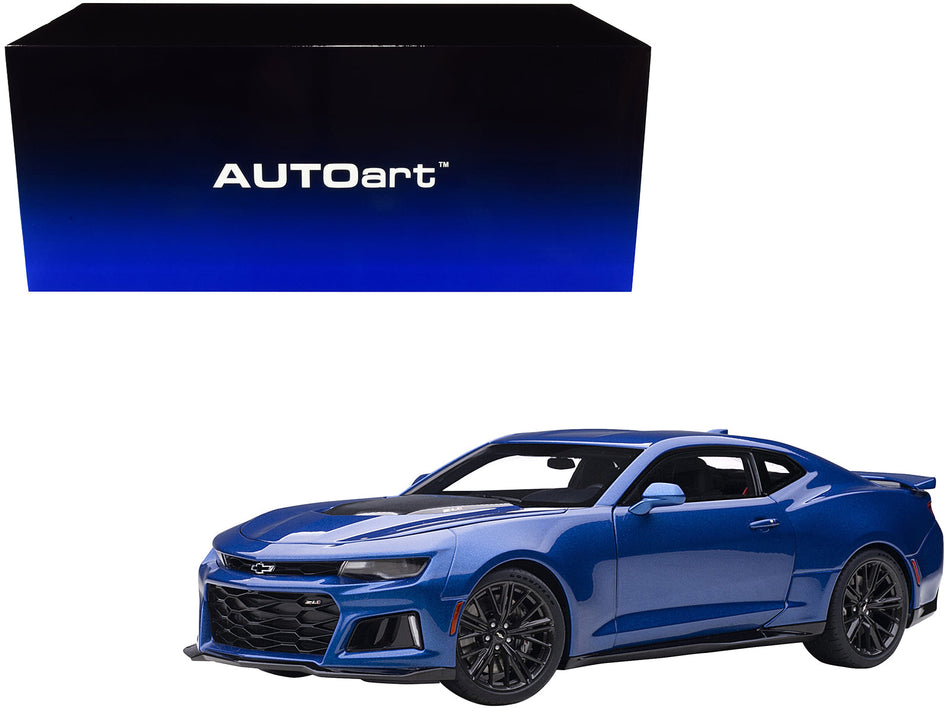 Chevrolet Camaro ZL1 Hyper Blue Metallic 1/18 Model Car by Autoart