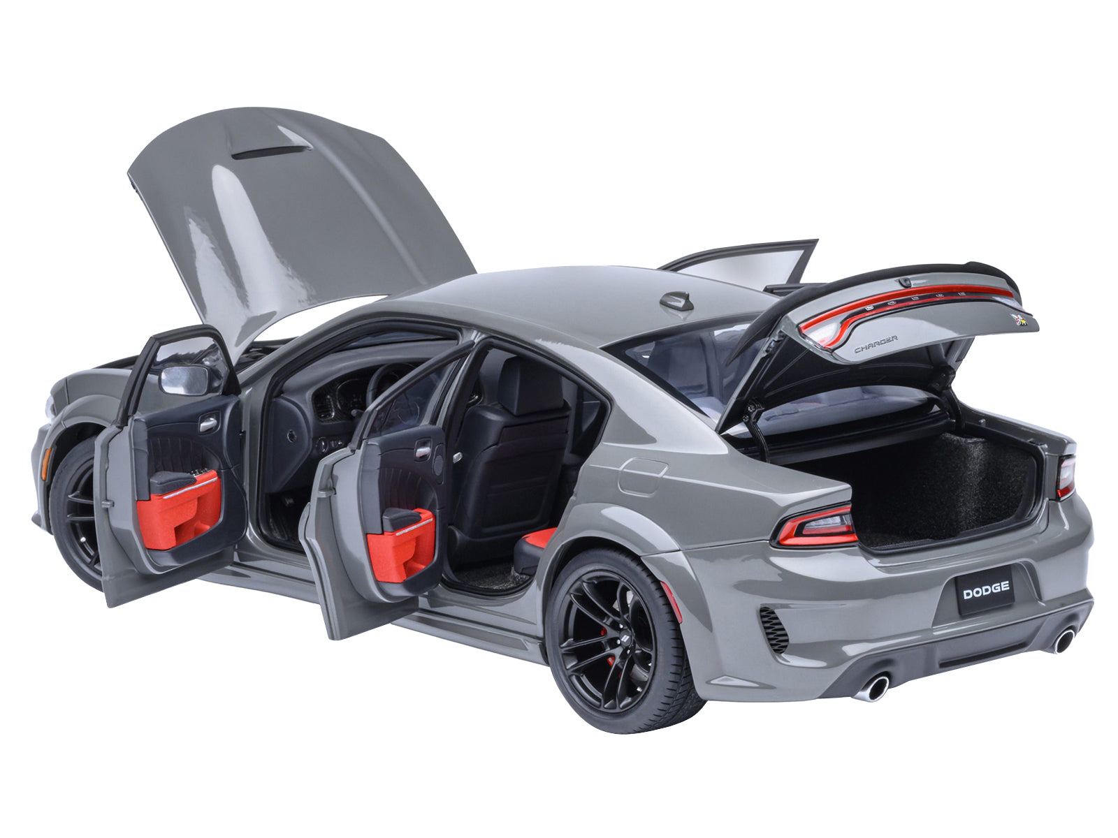 Dodge Charger Scat Pack Widebody Destroyer Gray 1/18 Model Car by