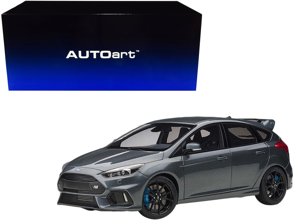 2016 Ford Focus RS Stealth Gray Metallic 1/18 Model Car by Autoart