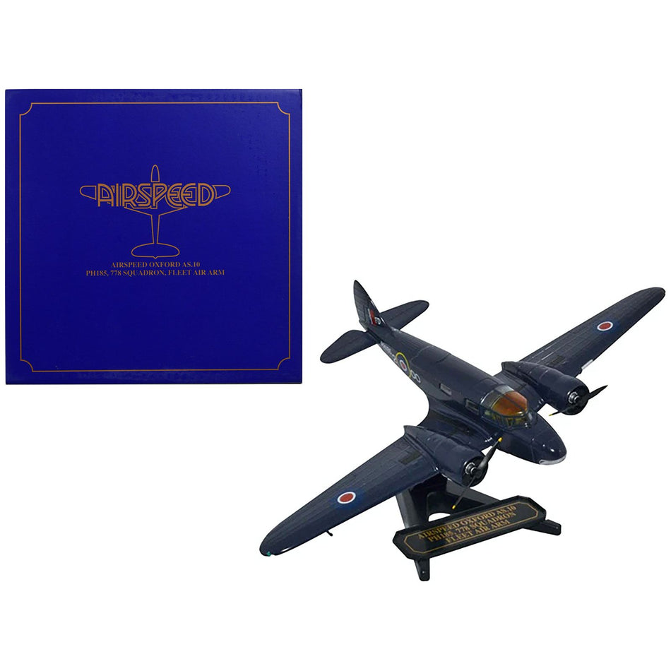 Airspeed AS.10 Oxford Aircraft "PH185 778 Squadron Fleet Air Arm" Royal Air Force "Oxford Aviation" Series 1/72 Diecast Model Airplane by Oxford Diecast