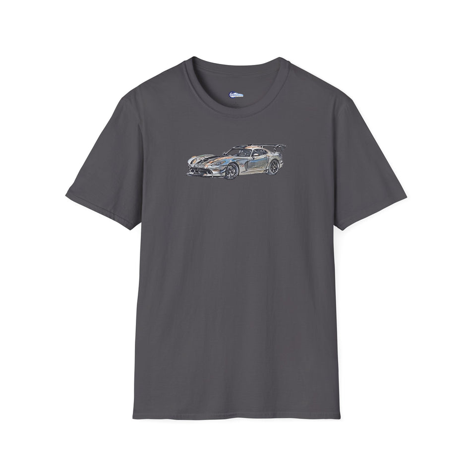 Dodge Viper Color Sketch T-Shirt
