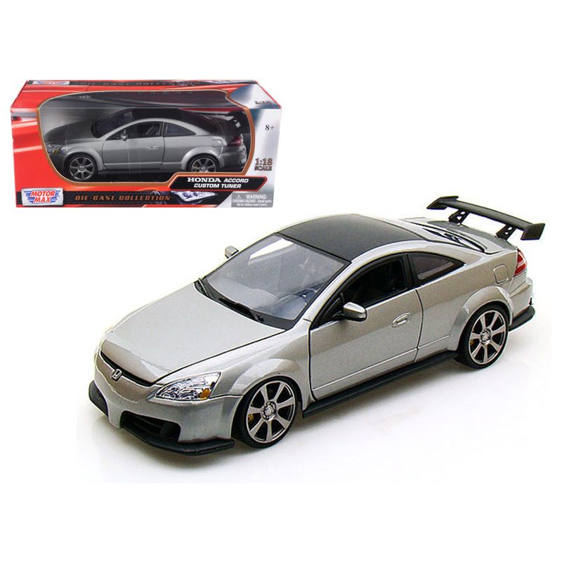 2003 Honda Accord Gray Metallic 1/18 Diecast Model Car by Motormax