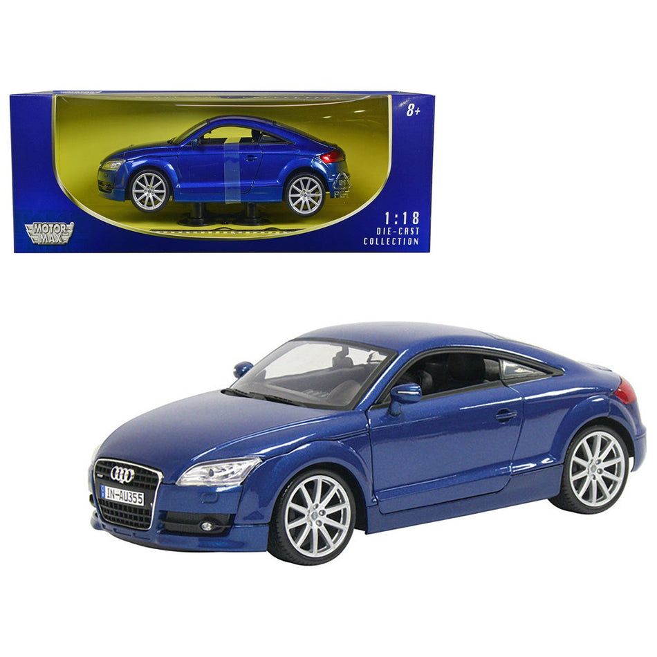 2007 Audi TT Blue 1/18 Diecast Car Model by Motormax