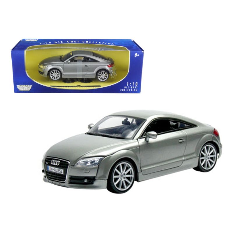 2007 Audi TT Coupe Grey 1/18 Diecast Car Model by Motormax