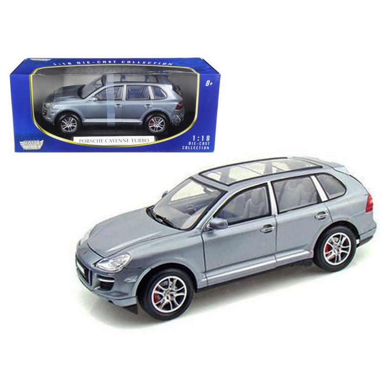 2008 Porsche Cayenne Turbo Silver 1/18 Diecast Model Car by Motormax