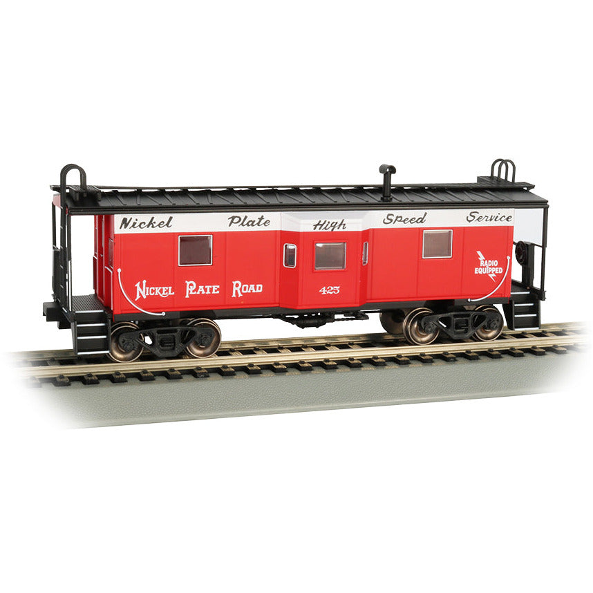 Bachmann Nickel Plate Road- Bay Window w/ Roof Walk Caboose (HO Scale)