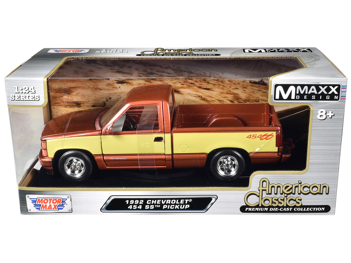 1992 Chevrolet SS 454 Pickup Truck Red 1/24 Diecast Model by Motormax - view 3