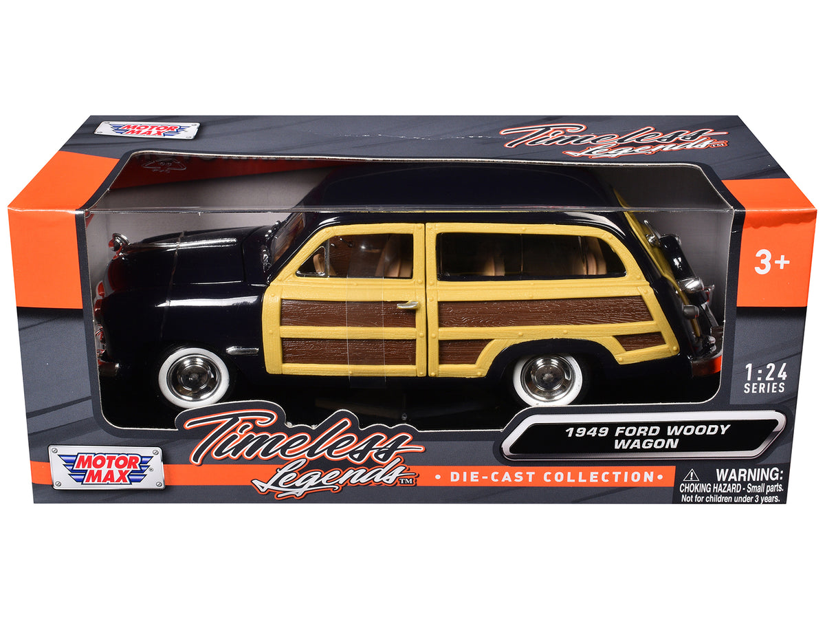 1949 Ford Woody Wagon Red 1/24 Diecast Model Car by Motormax - view 3