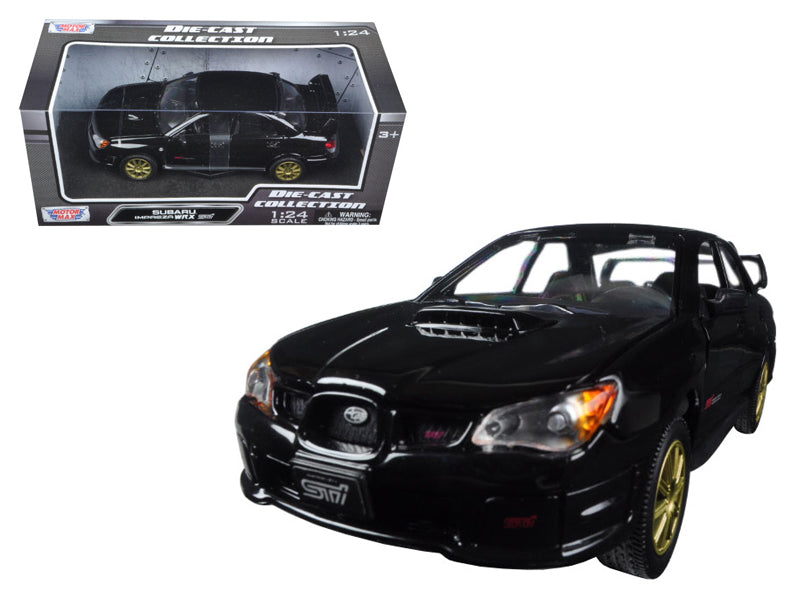 Subaru Impreza WRX STi Black 1/24 Diecast Model Car by Motormax