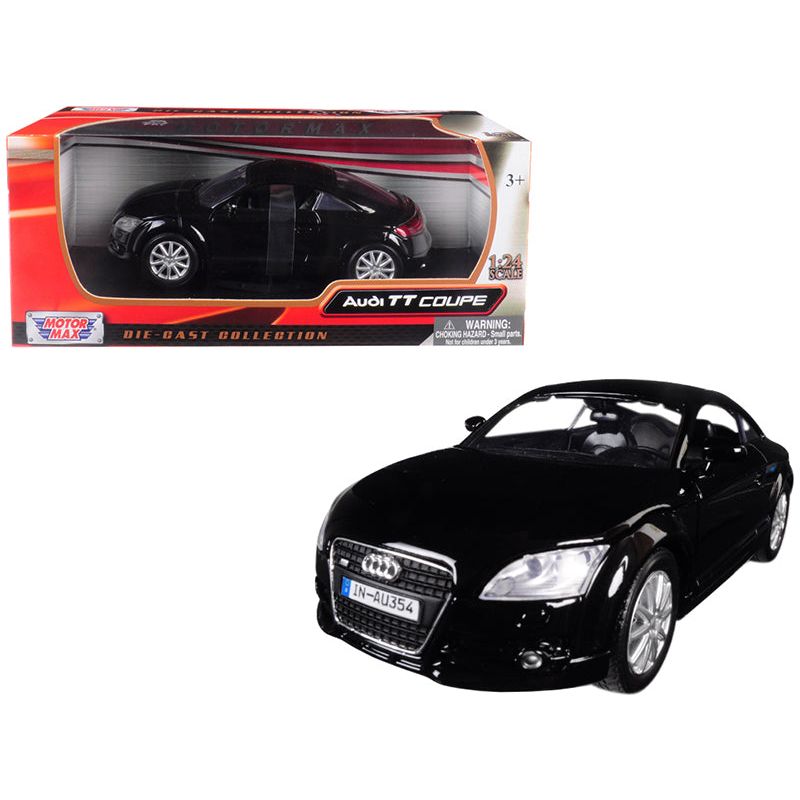 Audi TT Coupe Black 1/24 Diecast Model Car by Motormax