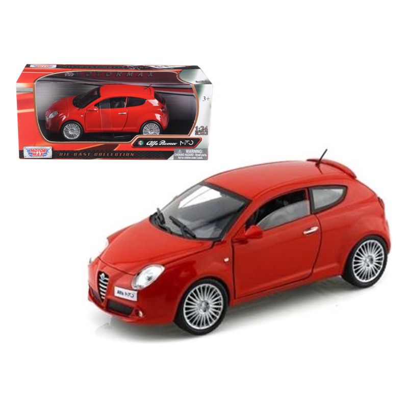 Alfa Romeo Mito Red 1/24 Diecast Car Model by Motormax