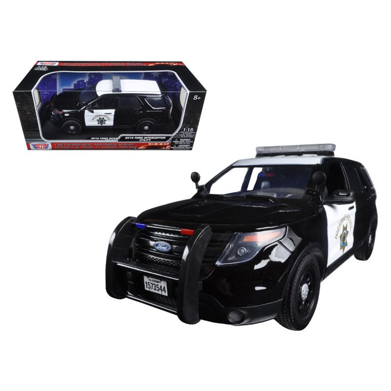 2015 Ford PI Utility Interceptor CHP California Highway Patrol 1/18 Diecast Model Car by Motormax