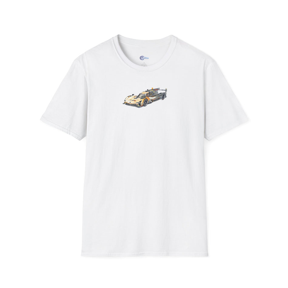 Cadillac V-Series Sketch-Art Le Mans Style T-Shirt, Car Enthusiast Gift, Race Car Fan Shirt,