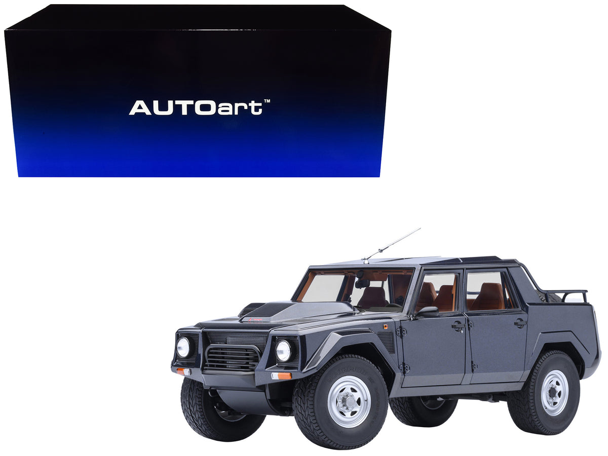 Lamborghini LM002 Blu Acapulco Blue Metallic 1/18 Model Car by Autoart