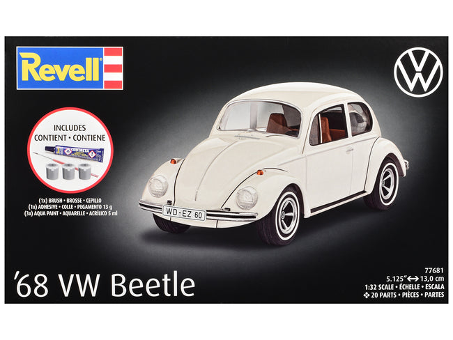 Level 3 Model Kit 1968 Volkswagen Beetle All-Included Kit 1/32 Scale Model by Revell