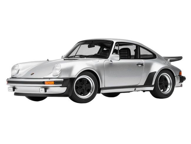 Porsche 911 Turbo 3.0 (930) Silver Metallic 1/18 Model Car by Autoart