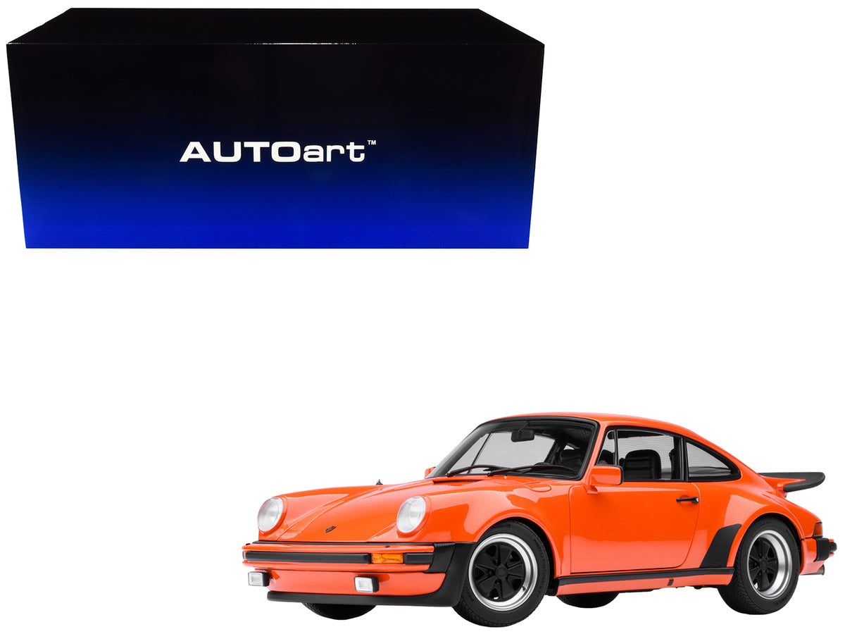 Porsche 911 Turbo 3.0 (930) Continental Orange 1/18 Model Car by Autoart