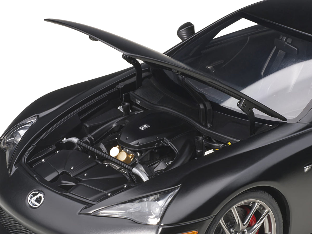 Lexus LFA Matt Black 1/18 Model Car by Autoart - view 3