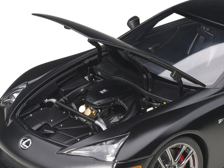 Lexus LFA Matt Black 1/18 Model Car by Autoart - view 3