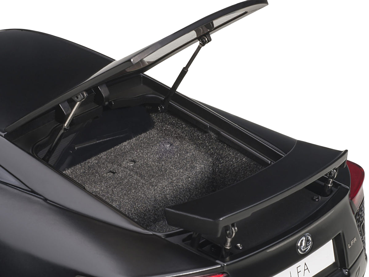Lexus LFA Matt Black 1/18 Model Car by Autoart - view 4