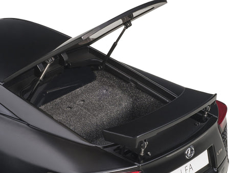 Lexus LFA Matt Black 1/18 Model Car by Autoart - view 4