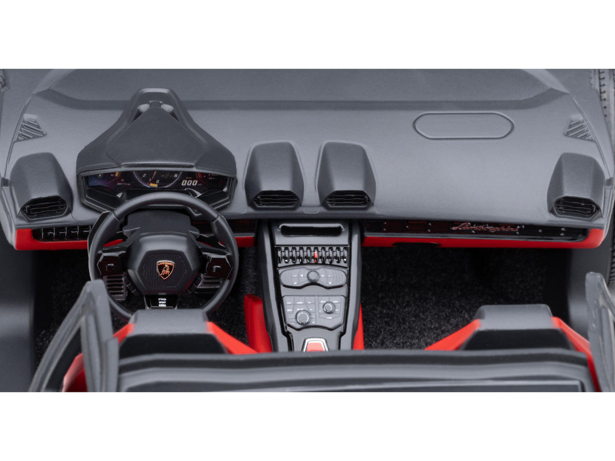 Lamborghini Huracan GT "LB-Silhouette Works" Hyper Red Metallic with Black Top 1/18 Model Car by Autoart - view 3