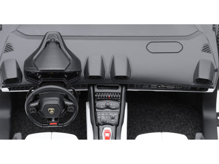 Dashboard of a black sports car.