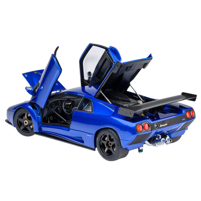 Lamborghini Diablo GTR Monterey Blue Metallic 1/18 Model Car by Autoart