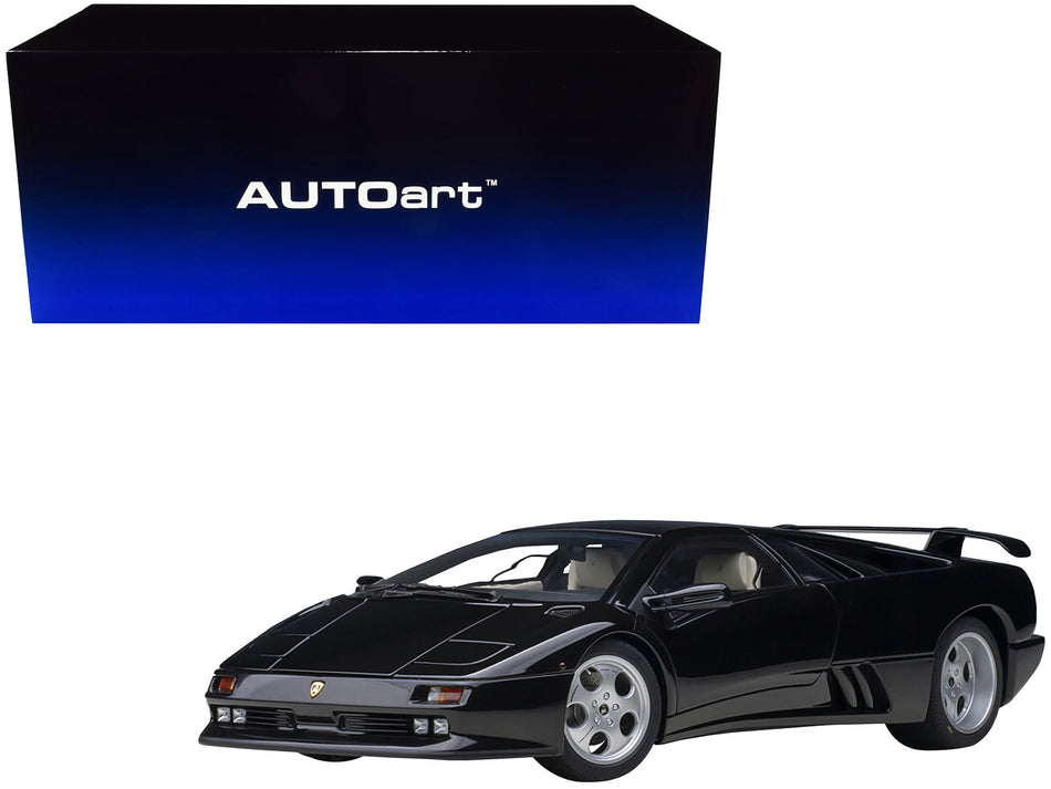 Lamborghini Diablo SE30 Deep Black Metallic 1/18 Model Car by Autoart