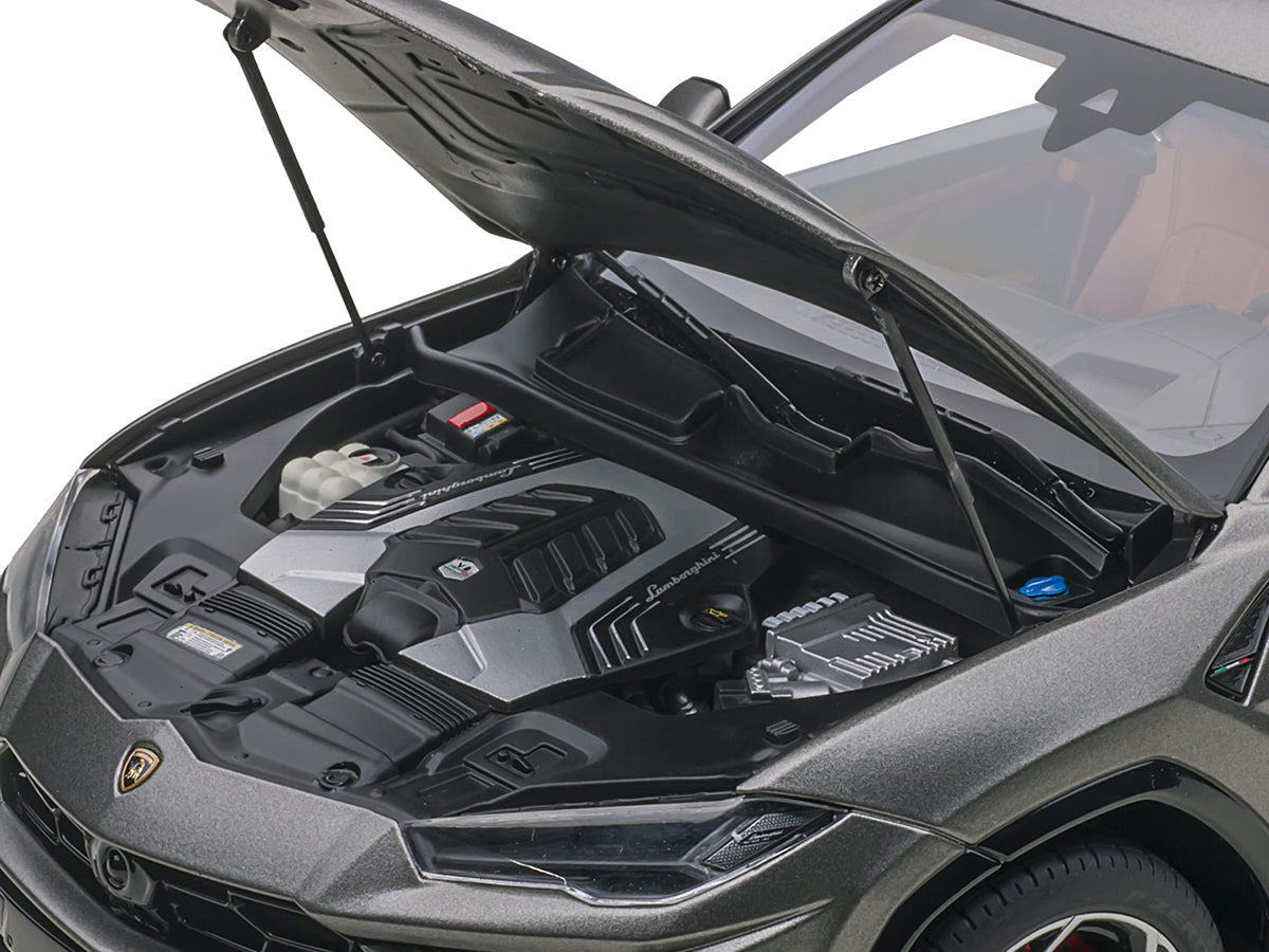 Lamborghini Urus Grigio Lynx Gray Metallic 1/18 Model Car by Autoart - view 3