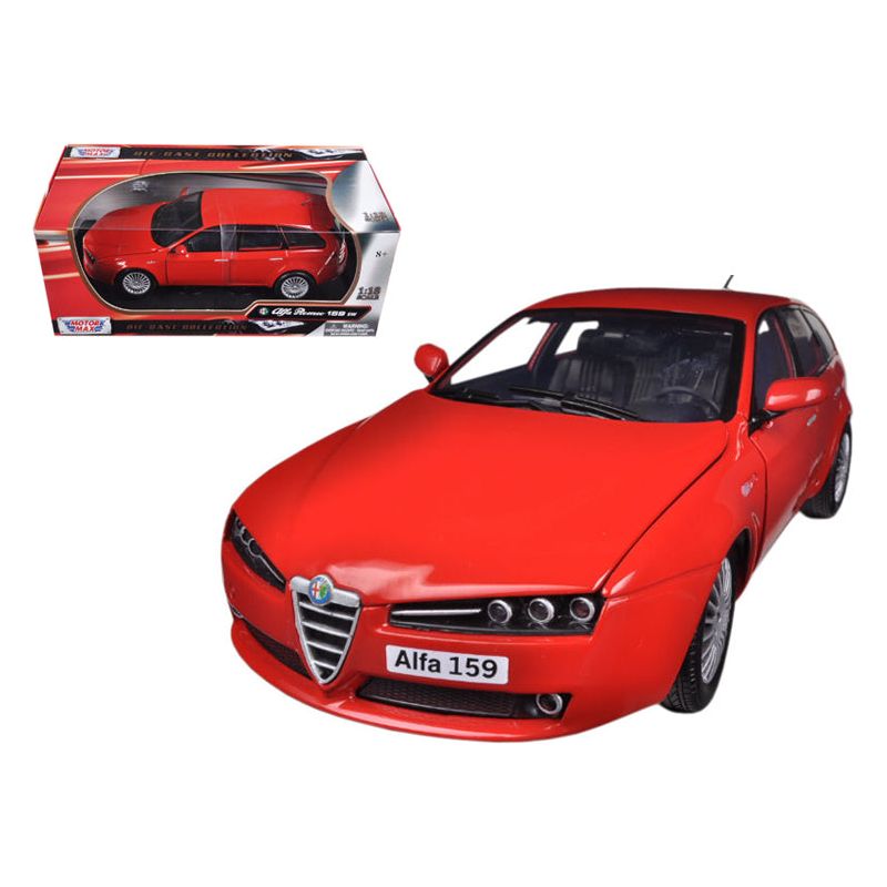 Alfa 159 SW Red 1/18 Diecast Car Model by Motormax