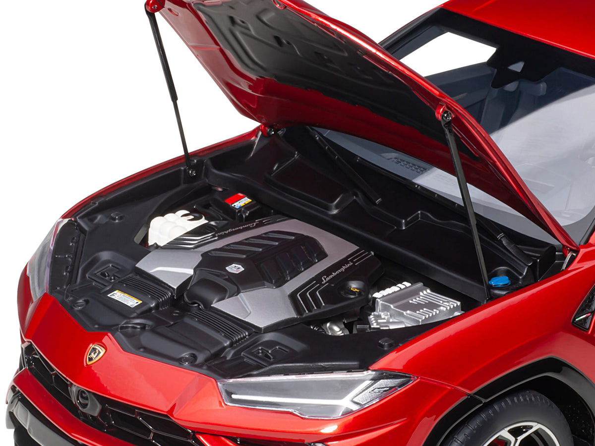 Lamborghini Urus Rosso Efesto Pearl Red 1/18 Model Car by Autoart - view 2