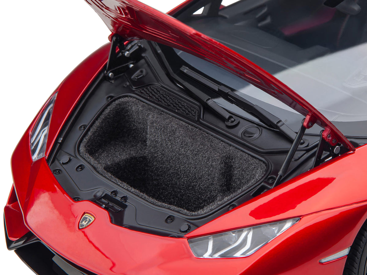 Lamborghini Huracan EVO Rosso Bia Red Metallic 1/18 Model Car by Autoart - view 3