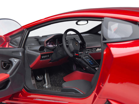 Lamborghini Huracan EVO Rosso Bia Red Metallic 1/18 Model Car by Autoart - view 2