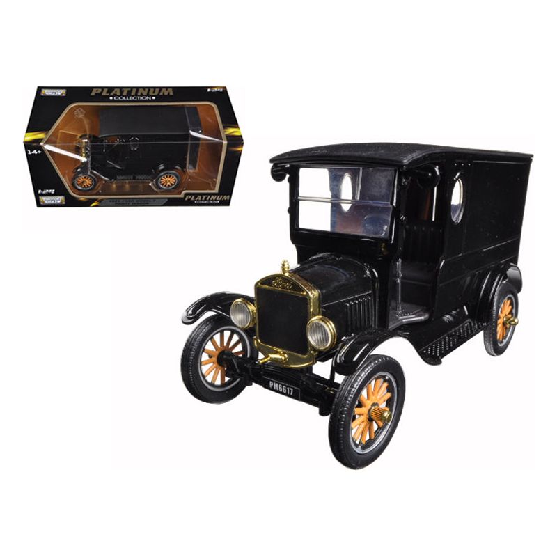 1925 Ford Model T Paddy Wagon Black 1/24 Diecast Model Car by Motormax