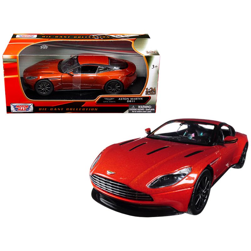 Aston Martin DB11 Copper Orange 1/24 Diecast Model Car by Motormax