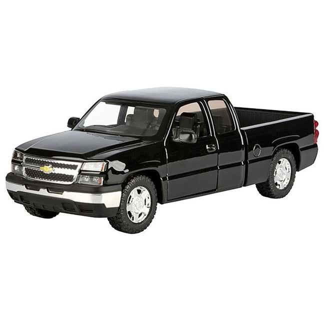 2006 Chevrolet Silverado 1500 Pickup Truck Black "Die-Cast Collection" Series 1/25 Diecast Model Car by Motormax