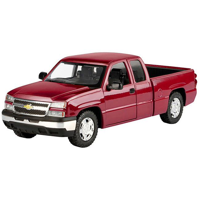 2006 Chevrolet Silverado 1500 Pickup Truck Red Metallic "Die-Cast Collection" Series 1/25 Diecast Model Car by Motormax