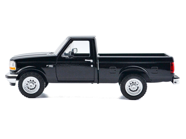 1993 Ford F-150 XLT Pickup Truck Black "Timeless Legends" Series 1/24 Diecast Model Car by Motormax
