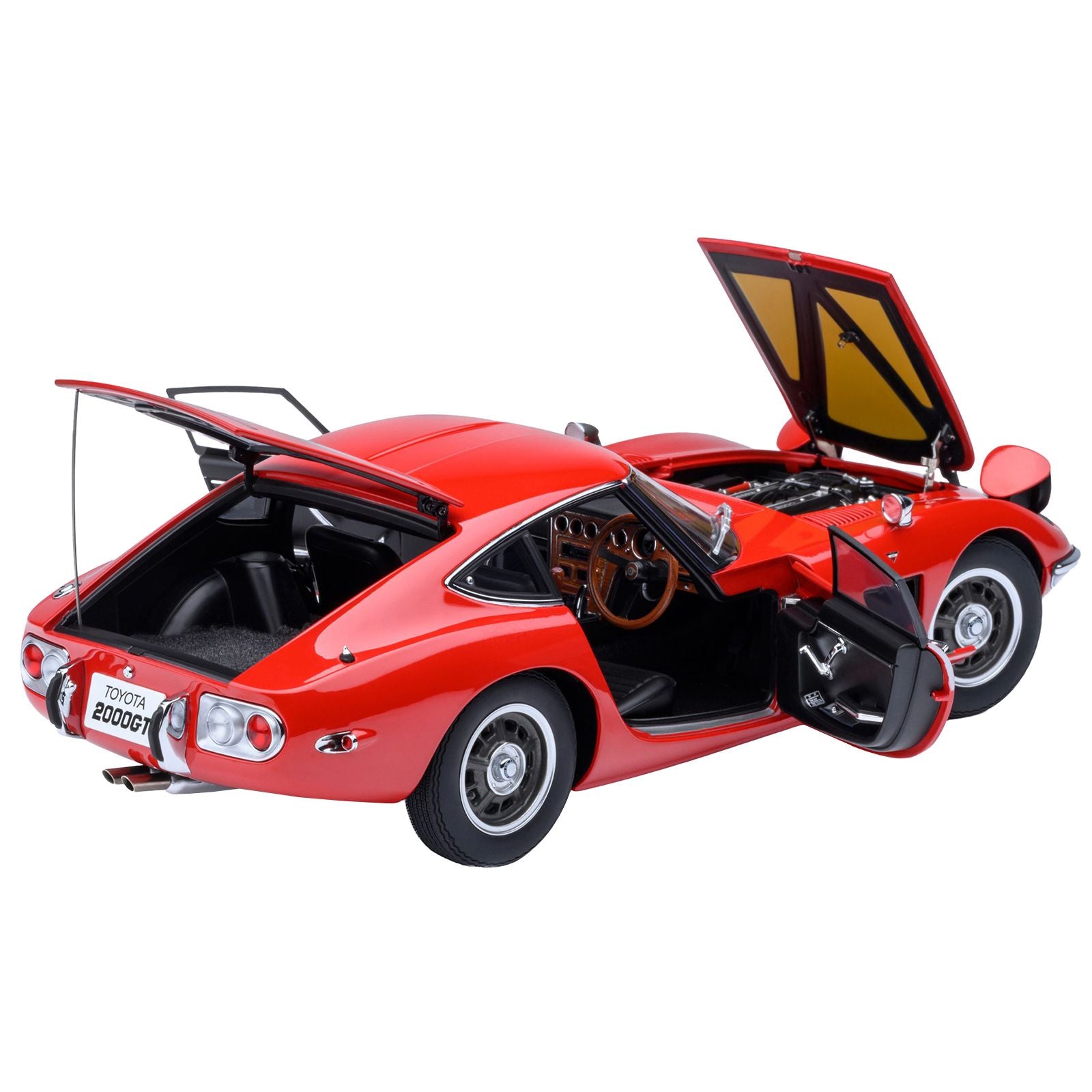 1967 Toyota 2000GT RHD (Right Hand Drive) Red 1/18 Model Car by