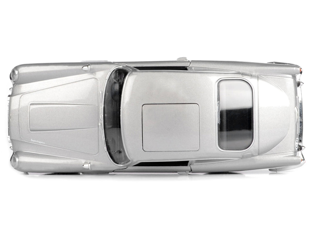 Aston Martin DB5 RHD (Right Hand Drive) Silver Metallic James Bond 007 "Goldfinger" (1964) Movie "James Bond Collection" Series 1/24 Diecast Model Car by Motormax - view 5