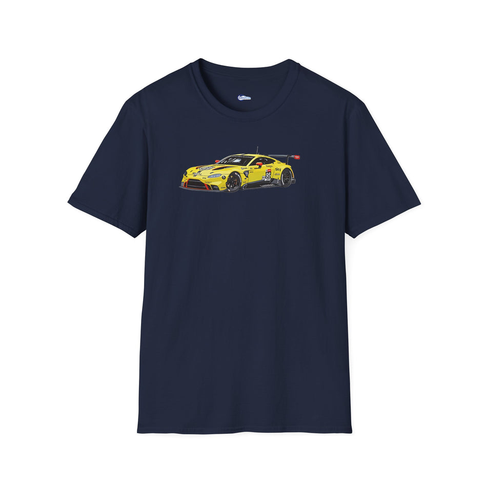 Vector Art 2018 Aston Martin Vantage GTE #95 Sorensen - Thiim - Turner Le Mans PRO -  Unisex T-Shirt